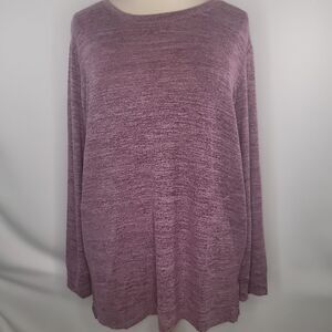 Xieerduo Purple Long Sleeve Sweatshirt Tunic